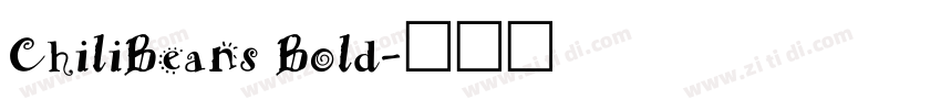 ChiliBeans Bold字体转换 ChiliBeans Bold字体转换